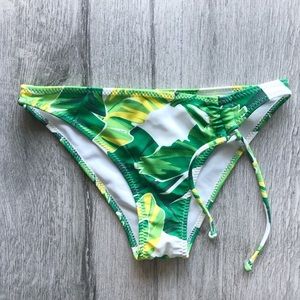 Bebe Banana Leaf Print Bikini Bottom